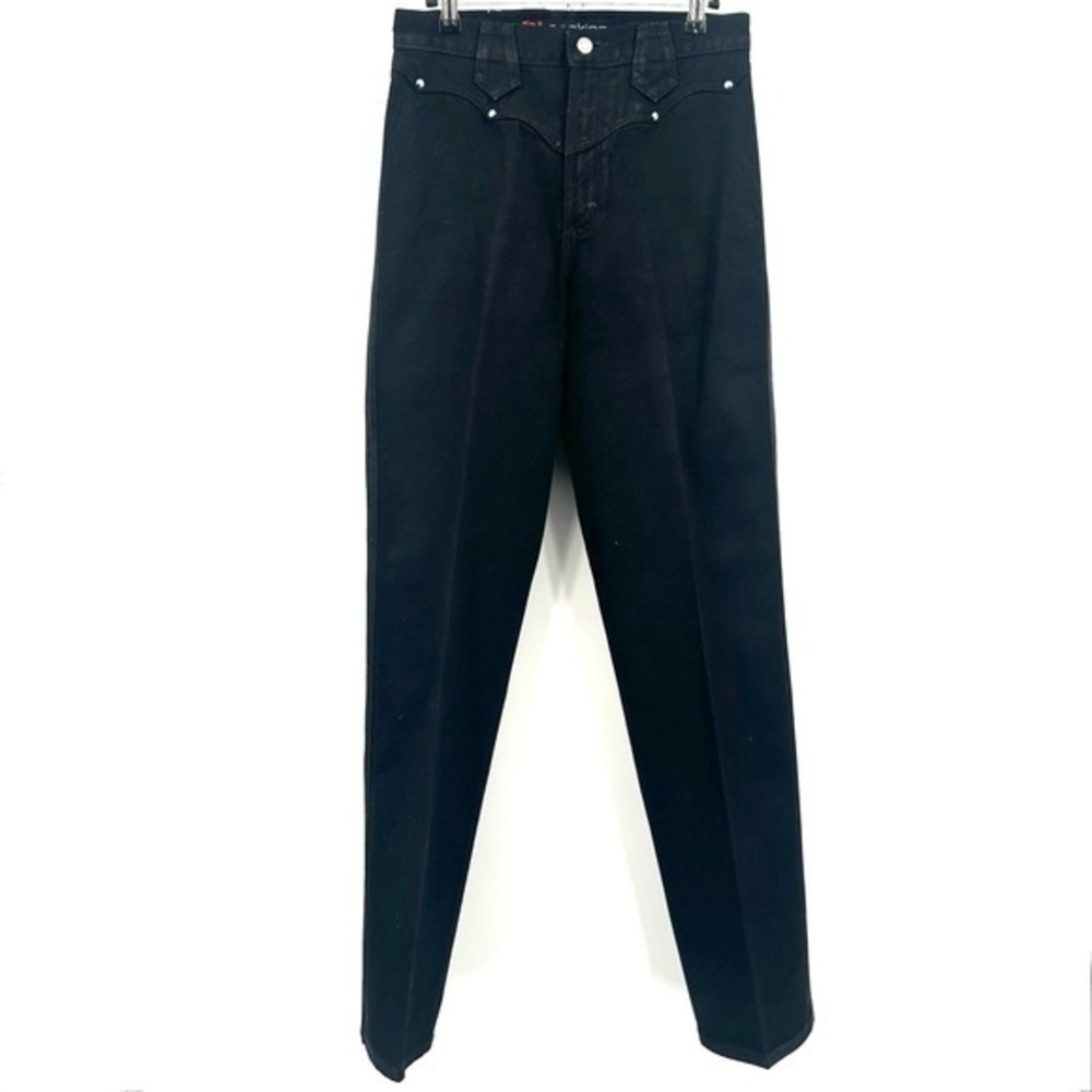 ROCKIES Relaxed Long Rise Size 9/10 R Black Vintage High Rise Jeans